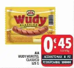 Deco Supermercati AIA Wudy Wurstel Classico offerta