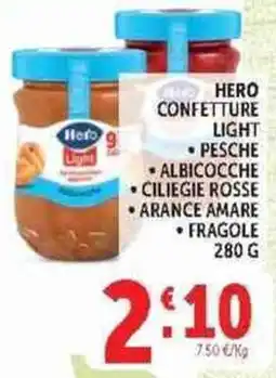 Deco Supermercati Hero confettura light offerta
