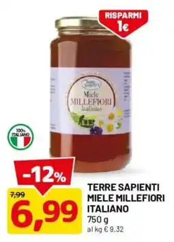 DPiù Terre Sapienti Miele Millefiori Italiano offerta