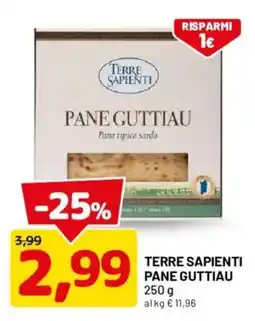 DPiù Terre Sapienti Pane Guttiau offerta