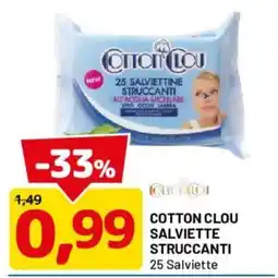 DPiù Cotton Clou salviette struccanti offerta