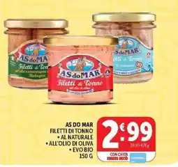 Deco Supermercati AS DO MAR Filetti di Tonno offerta