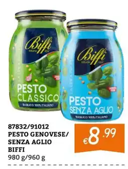 Zona Pesto genovese senza aglio Biffi offerta