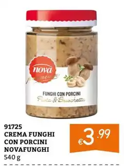 Zona Crema funghi con porcini Novafunghi offerta