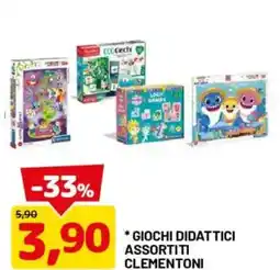 DPiù Giochi didattici assortiti Clementoni offerta