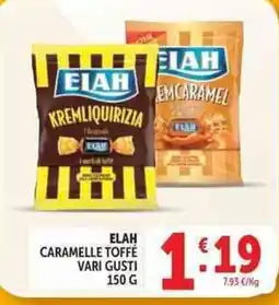 Deco Supermercati Elah caramelle toffé vari gusti offerta