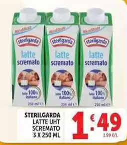 Deco Supermercati Sterilgarda latte UHT scremato offerta