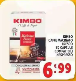 Deco Supermercati Kimbo caffè macinato fresco offerta