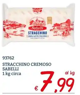 Zona Stracchino cremoso Sabelli offerta