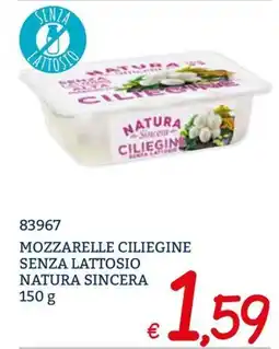 Zona Mozzarelle ciliegine senza lattosio natura sincera offerta