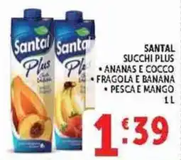 Deco Supermercati Santal Plus succhi offerta