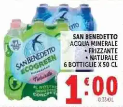 Deco Supermercati San Benedetto Acqua Minerale offerta