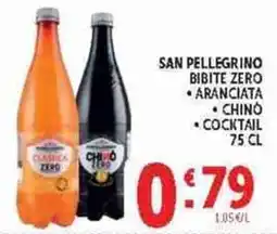 Deco Supermercati San Pellegrino bibite zero offerta