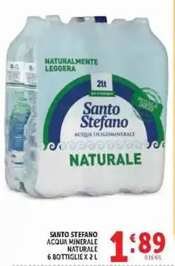 Deco Supermercati Santo Stefano acqua minerale naturale offerta
