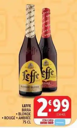 Deco Supermercati Leffe birra blonde offerta