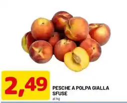 DPiù Pesche a polpa gialla sfuse offerta