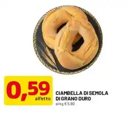 DPiù Ciambella di semola di grano duro offerta