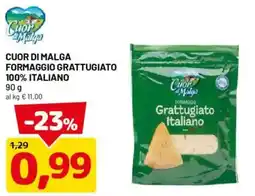 DPiù Cuor di Malga formaggio grattugiato offerta