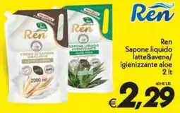 Iper Super Conveniente Ren Sapone liquido latte&avena/igienizzante aloe offerta