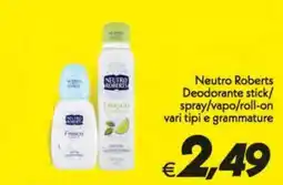 Iper Super Conveniente Neutro Roberts Deodorante offerta
