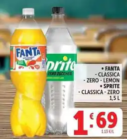 Deco Supermercati Fanta classica zero lemon sprite classica zero offerta