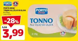 DPiù Porto Rose Tonno all'olio di oliva offerta