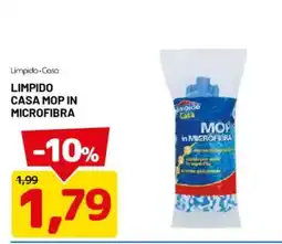 DPiù Limpido Casa mop in microfibra offerta