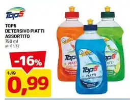 DPiù Top5 detersivo piatti assortito offerta