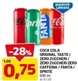 DPiù Coca Cola / Sprite / Fanta offerta