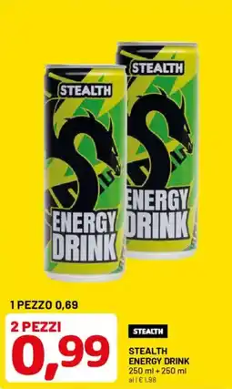 DPiù Stealth energy drink offerta