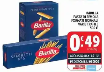 Barilla pasta di semola