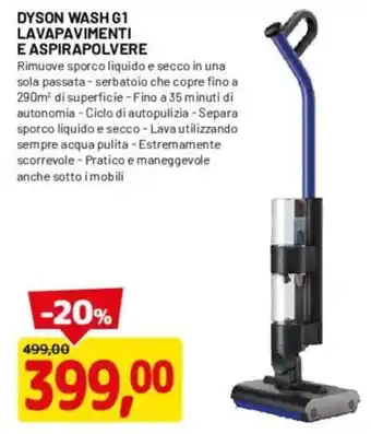 Dyson Wash G1 lavapavimenti e aspirapolvere