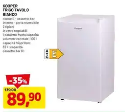 DPiù Kooper frigo tavolo bianco offerta