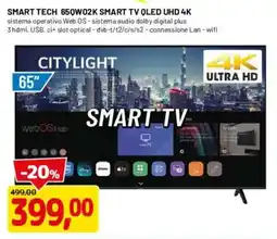 DPiù Smart Tech Smart TV QLED UHD 4K offerta