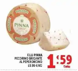 Deco Supermercati F.lli Pinna Pecorino Brigante al Peperoncino offerta