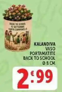 Deco Supermercati Kalandiva vaso portamatite back to school offerta
