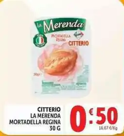 Deco Supermercati Citterio la merenda mortadella regina offerta