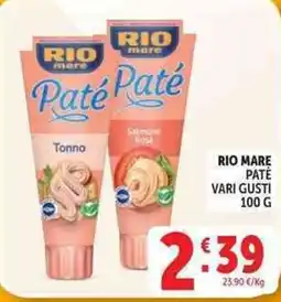 Deco Supermercati Rio mare Paté offerta