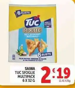 Deco Supermercati Saiwa Tuc Sfoglie offerta