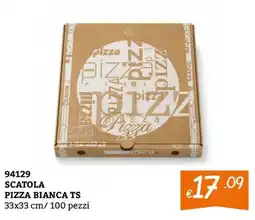 Zona Scatola pizza bianca ts offerta