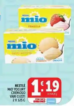 Deco Supermercati Nestlé mio yogurt cremoso vari gusti offerta