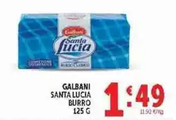 Deco Supermercati Galbani Santa Lucia burro offerta