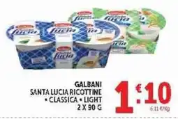 Deco Supermercati Galbani Santa Lucia Ricottine offerta