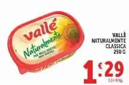 Deco Supermercati Vallé Naturalmente Classica offerta