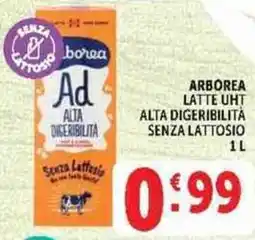 Deco Supermercati Arborea latte UHT senza lattosio offerta
