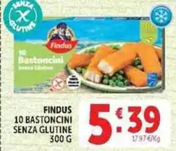 Deco Supermercati Findus 10 bastoncini senza glutine offerta