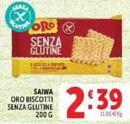 Deco Supermercati Saiwa Oro biscotti senza glutine offerta