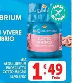 Deco Supermercati Aequilibrium prosciutto cotto magro offerta
