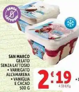 Deco Supermercati San Marco gelato senza lattosio offerta