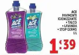 Deco Supermercati Ace pavimenti igienizzante offerta